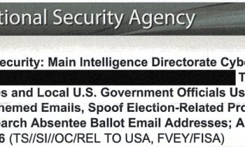 Top Secret NSA Report: Russia/Cybersecurity vs. US Election Systems